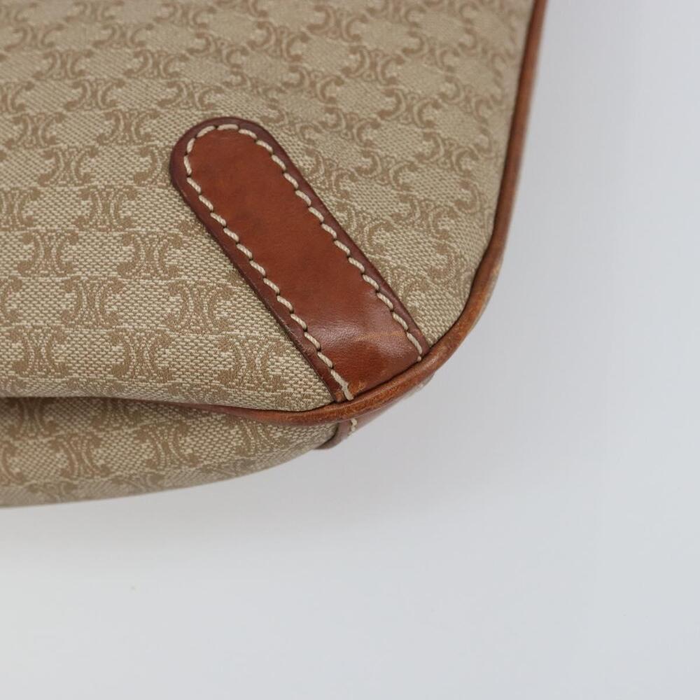 CELINE Macadam Canvas Tote Bag PVC Beige Gold Auth 156447 - Picture 9 of 16